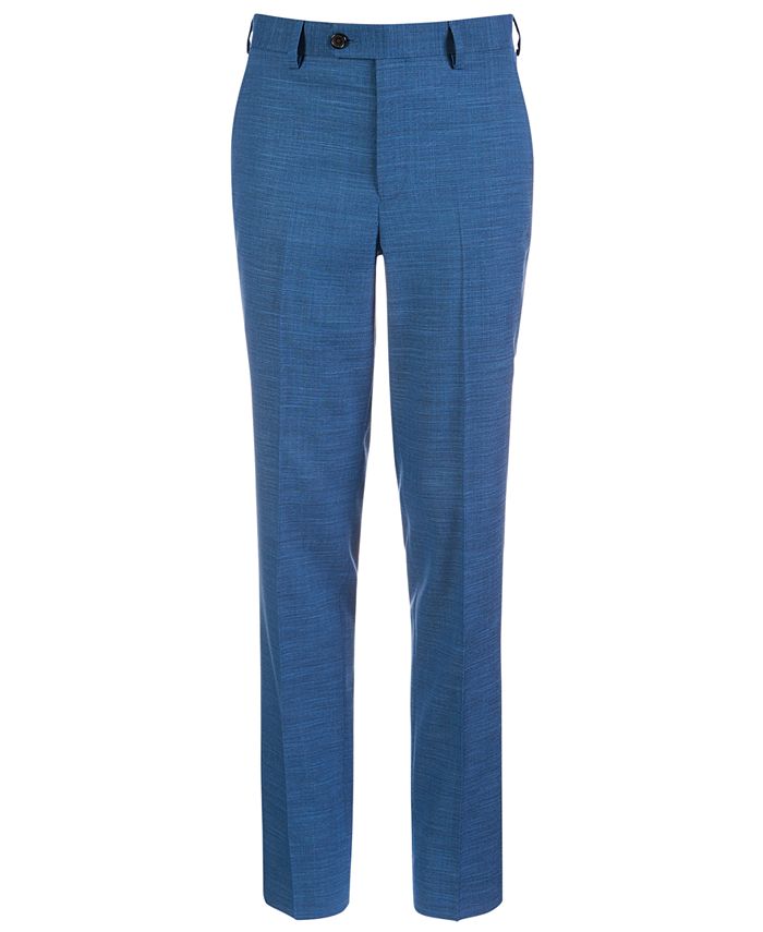 Lauren Ralph Lauren Big Boys Classic-Fit Stretch Blue Suit Pants - Macy's