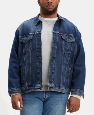 Levi's Men's Big & Tall Stretch Denim Trucker Jacket & Reviews - Coats &  Jackets - Men - Macy's