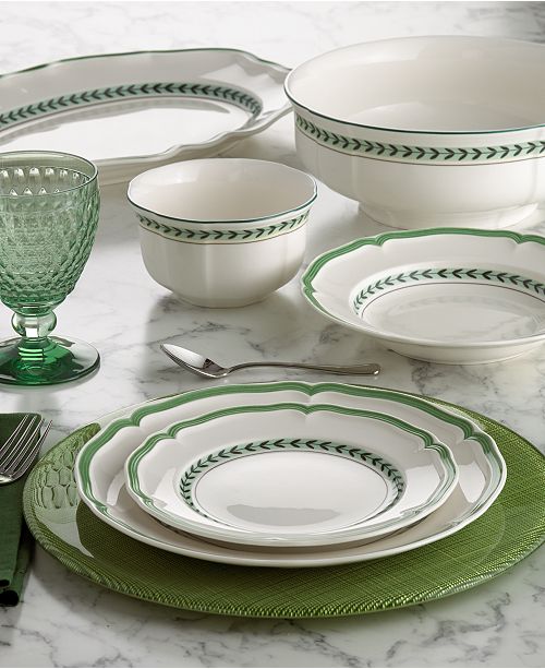 French Garden Green Line Dinnerware Collection