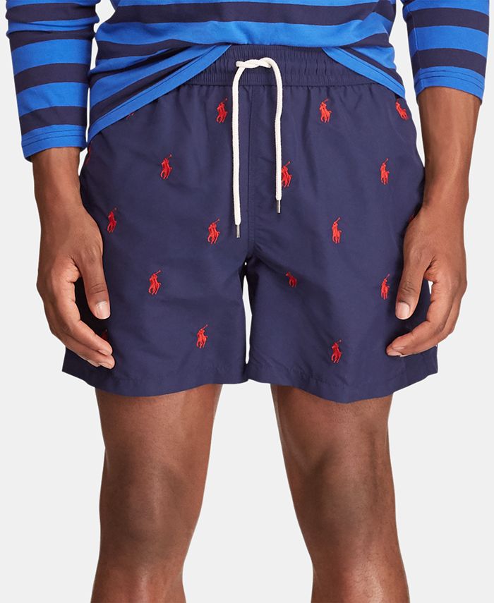 Polo Ralph Lauren Men's Big & Tall Traveler Embroidered Pony Swim