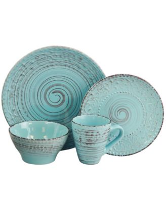 Malibu Waves 16 Pc. Dinnerware Set, Service for 4