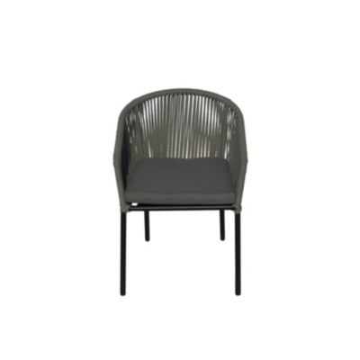 Osborne Aluminum Outdoor Dining Chairs, 2 Piece Set with Cushions