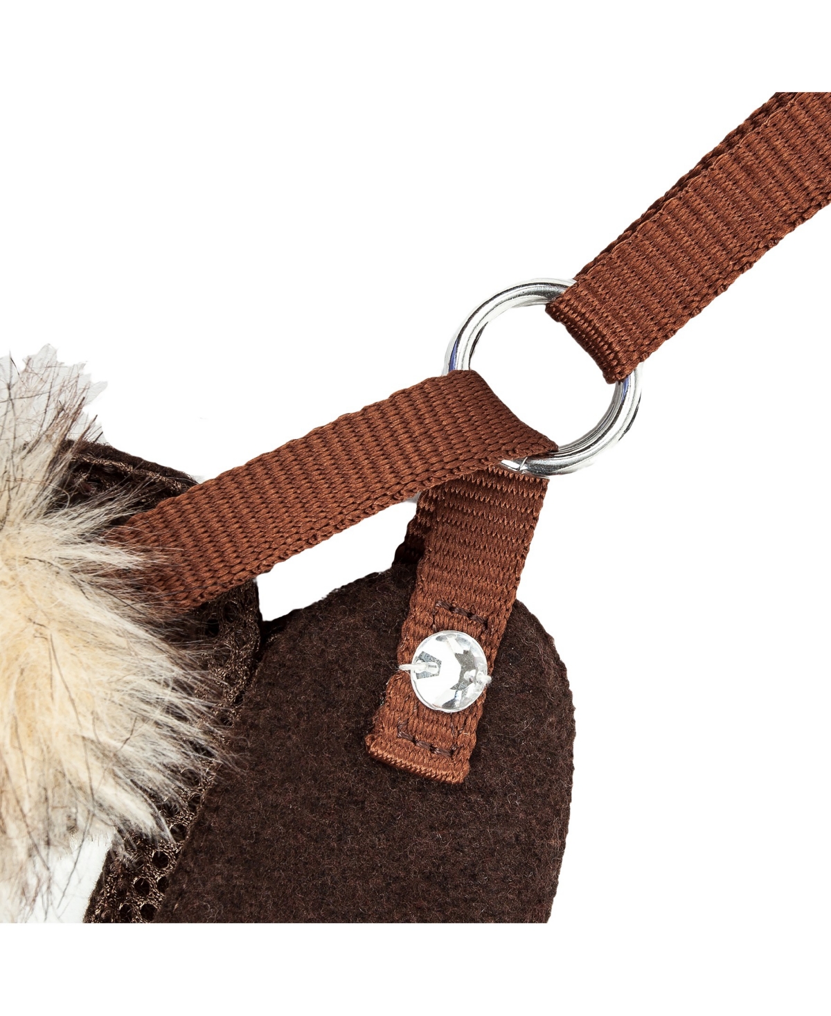 Pet Life Luxe 'Furracious' 2-in-1 Dog Harness Leash with Removable Faux Fur Collar