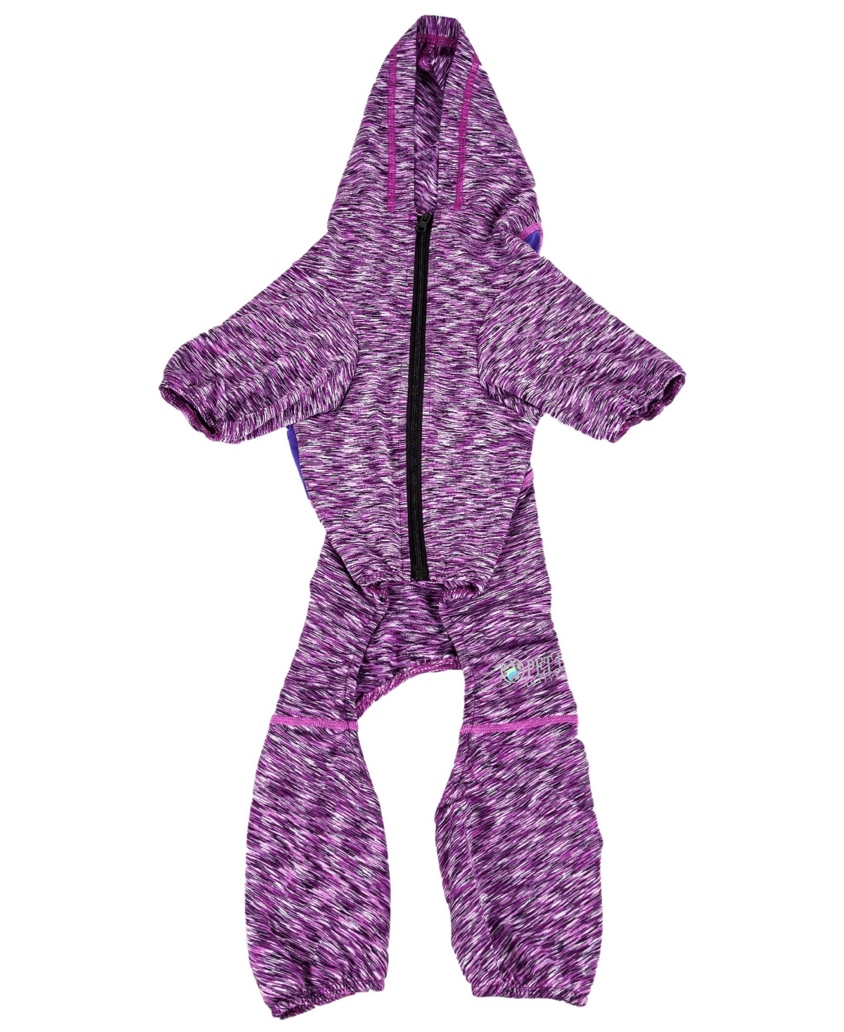 Pet Life Active 'Downward Dog' Performance Two Toned Full Body Warm Up Hoodie