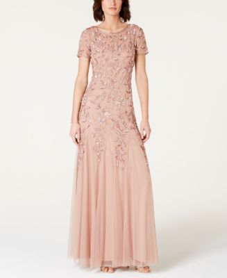 Adrianna Papell Petite Floral Beaded Gown & Reviews - Dresses - Petites ...