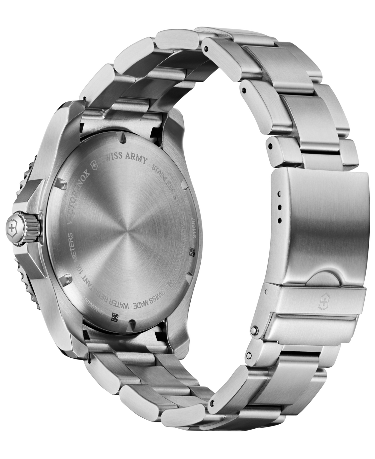 Shop Victorinox Men's Swiss Maverick Stainless Steel Bracelet Watch 43mm 241697 In Silver