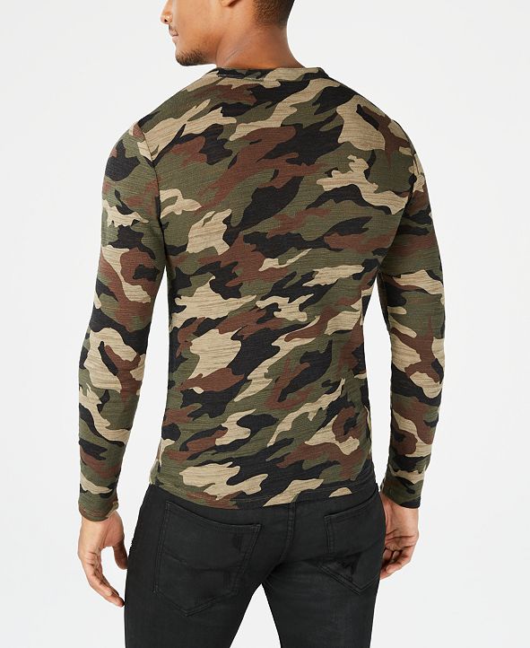 mens camo henley