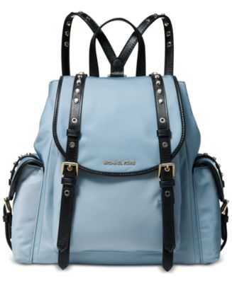 Michael Kors Leila Medium Flap Nylon Backpack - Macy's