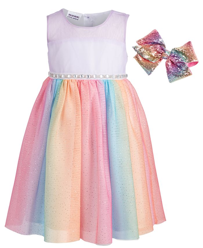 Blueberi boulevard top rainbow dress