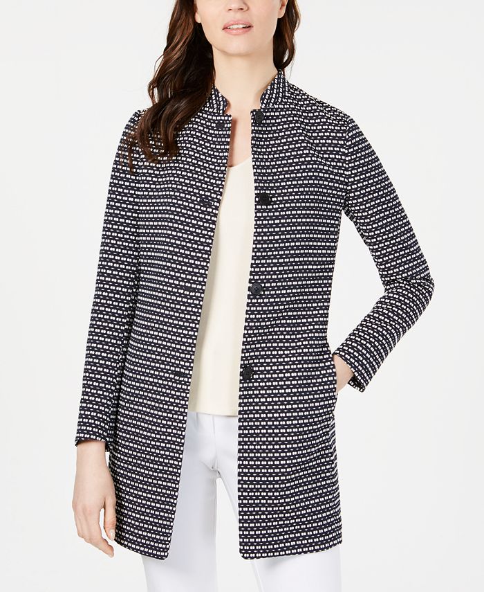 Anne Klein Ribbon Tweed Topper Jacket Macy s