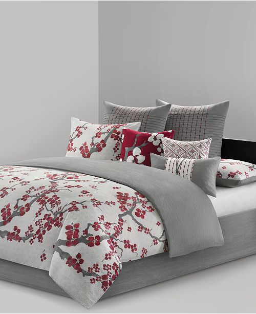 Natori Cherry Blossom Cal King 4 Piece Comforter Set Reviews