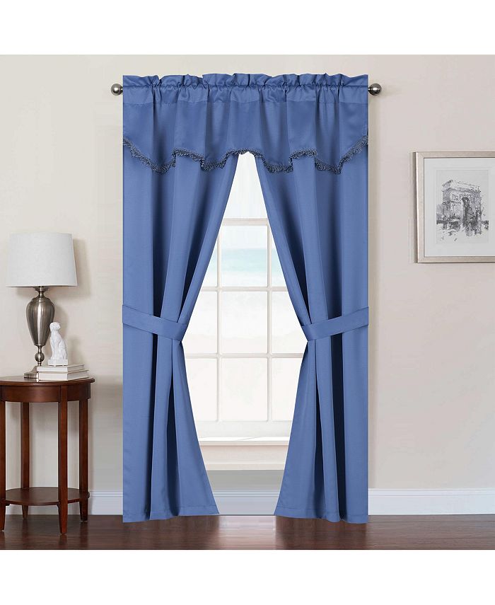 United Curtain Co Inc Burlington 52" X 84" Five Piece Panel Set Macy's
