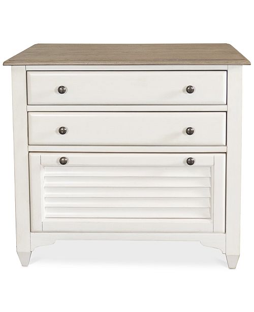 Furniture York Two Tone Home Office Lateral File Cabinet