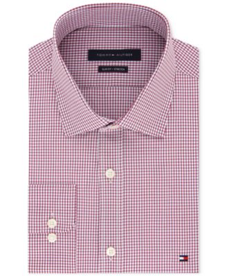 Tommy Hilfiger Men s Slim Fit Stretch Check Dress Shirt Online Exclusive Created for Macy s Macy s