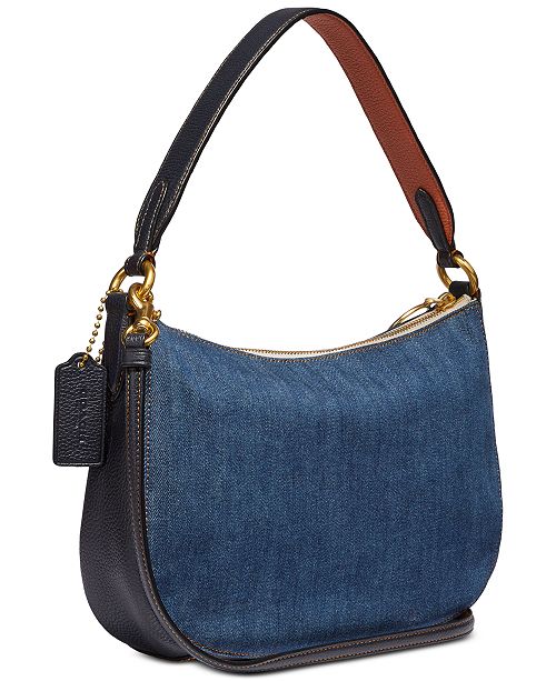 COACH Denim Sutton Crossbody & Reviews - Handbags & Accessories - Macy&#39;s