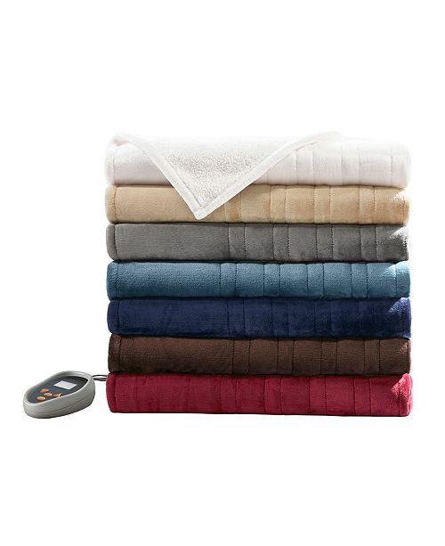 Beautyrest Microlight Berber Queen Heated Blanket & Reviews Blankets