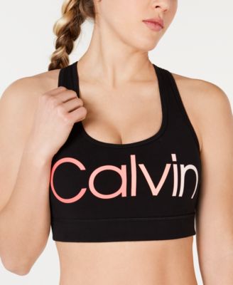 macy's calvin klein sports bra