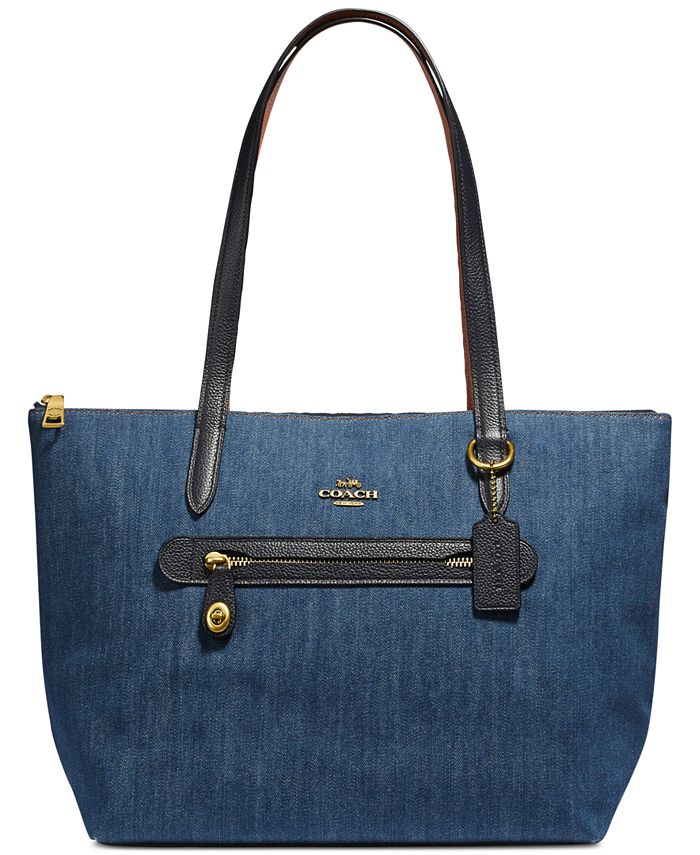 Handbag Coach Blue in Denim - Jeans - 34481547