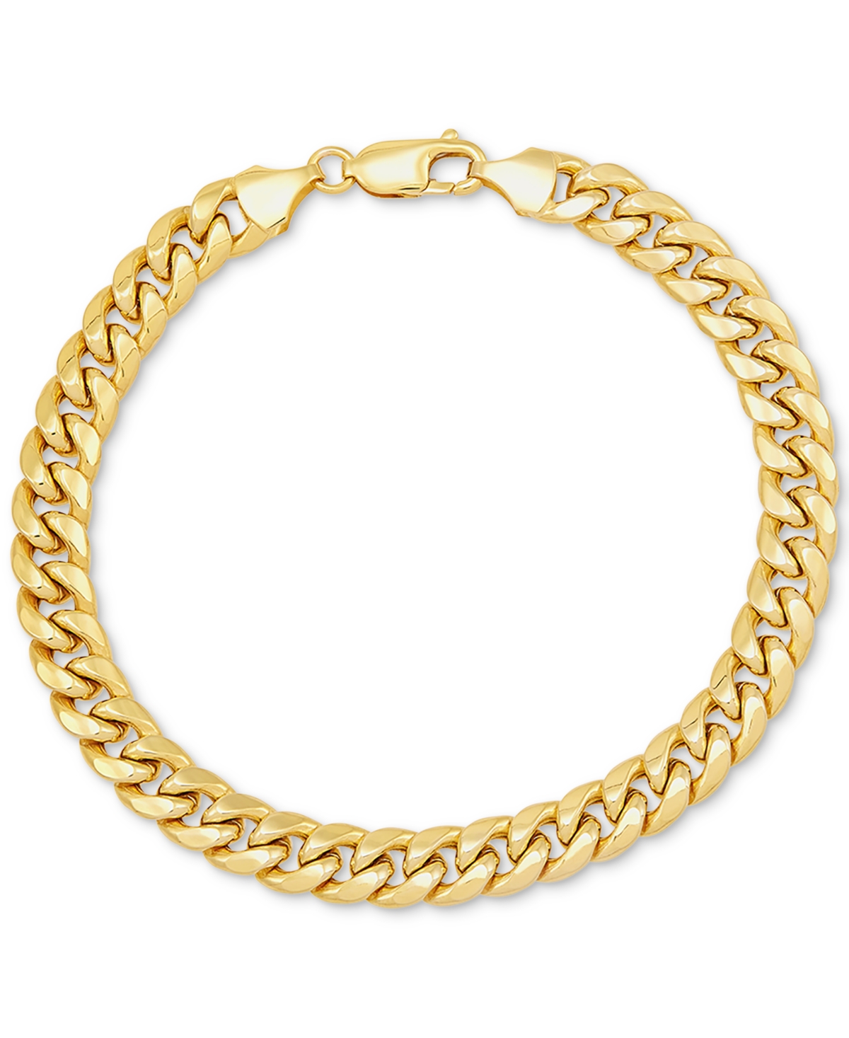 Men's Miami Cuban Link 8-1/2" Bracelet (7mm) in 10k Gold - Yellow Gold