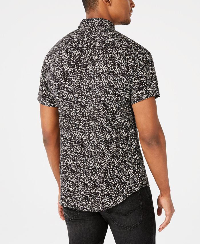 GUESS Men's Rogan Punk Leopard Shirt - Macy's