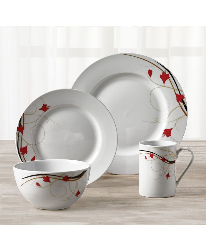 Tabletops Unlimited Kara 16Pc. Dinnerware Set, Service for 4 Macy's