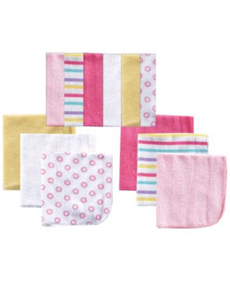 Luvable Friends Gray Owl Washcloths - 24-Pack Soft Absorbent Baby Wash Cloths