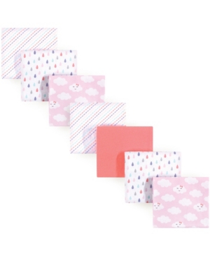 Luvable Friends Flannel Receiving Blankets, 7-pack, One Size In Girl Clouds