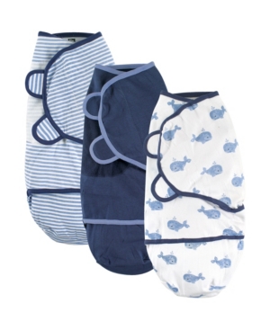 Hudson Baby Swaddle Wrap 3-Pack 0-3 Months