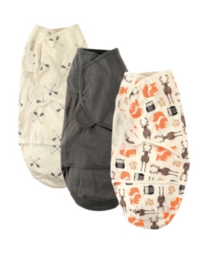 Hudson Baby Swaddle Wrap 3-Pack 0-3 Months