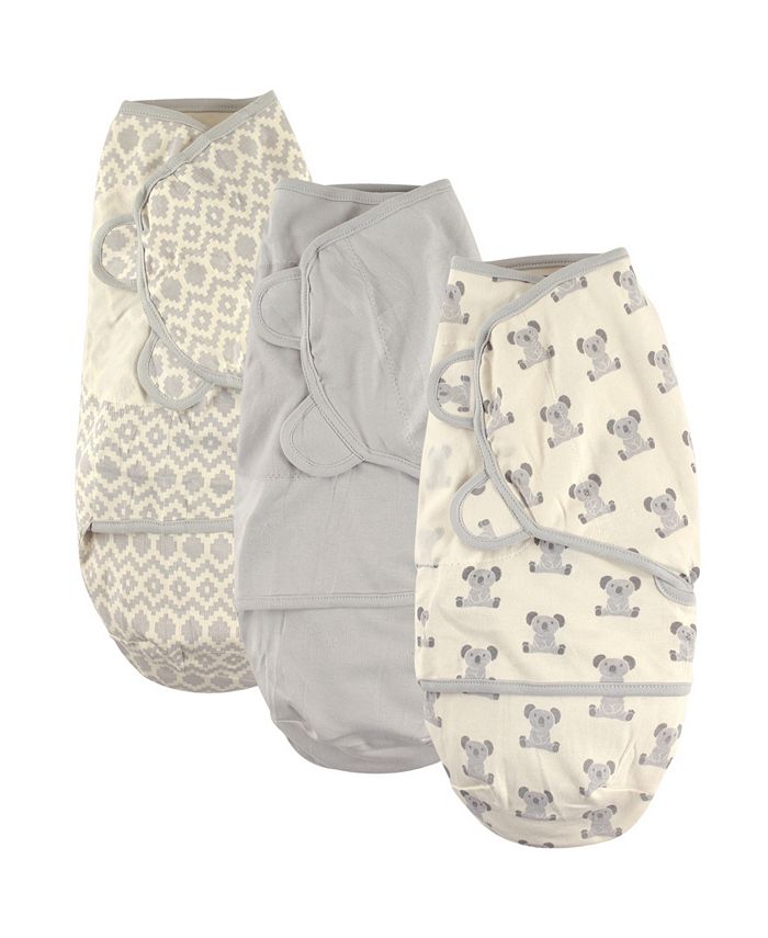 Hudson Baby Swaddle Wrap, 3-Pack, 0-3 Months - Macy's