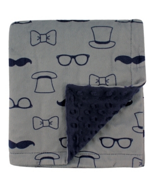 Hudson Baby Mink Blanket with Dotted Backing One Size