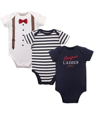 Hudson Baby Baby Boys Hudson Soft Cotton All-in-One Outfits Ai Set of 3 - Bonjour 16$