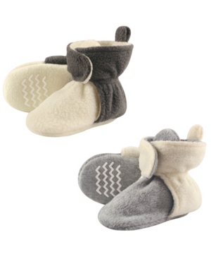 Hudson Baby Fleece Lined Scooties with Non Skid Bottom 2-Pack 2T-4T