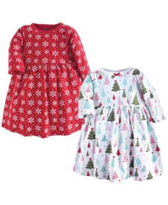 Baby Girls Hudson Twin Long-Sleeve Dress Bundle
