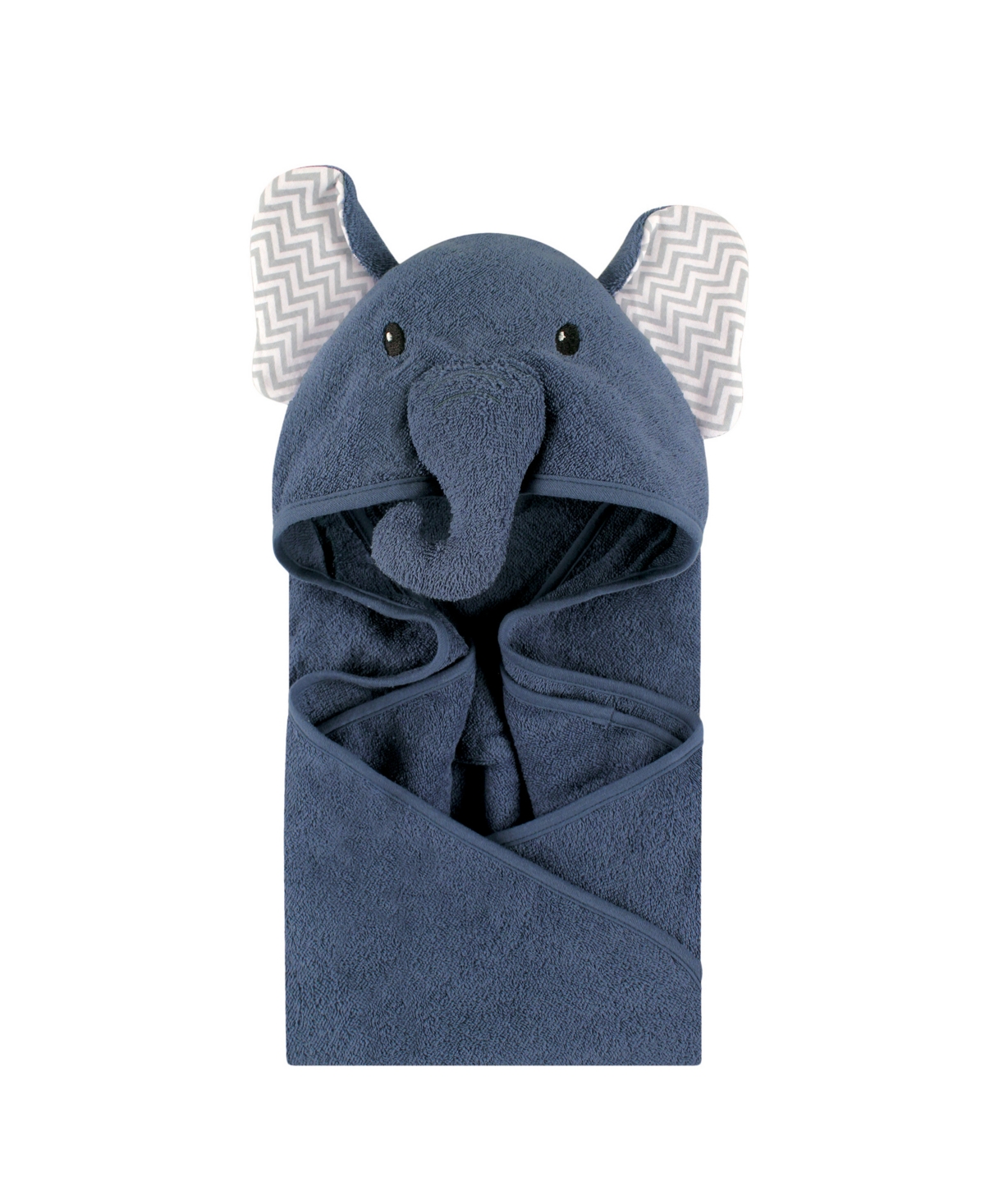 Little Treasure Boys Absorbent Cotton Hooded Towel with Playful Animal Hood