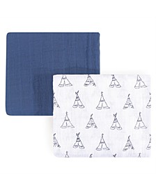 Muslin Swaddle Blanket, 2-Pack, One Size