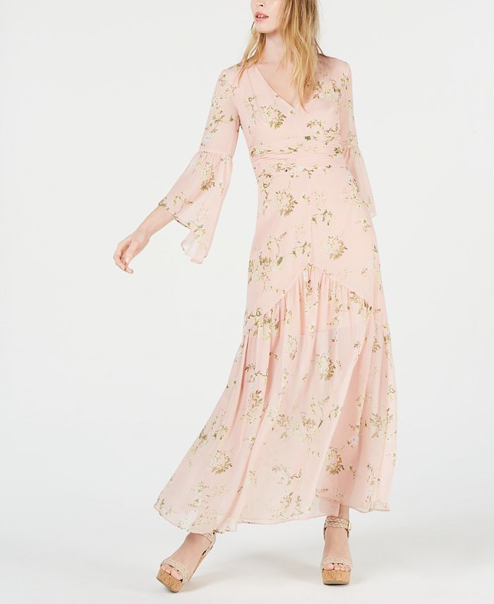 Avec Les Filles Long-Sleeve Floral Maxi Dress & Reviews - Dresses ...