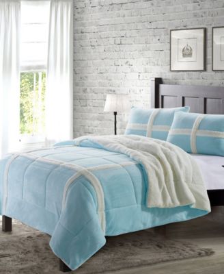 Jla Home Luna Glow In The Dark Full Queen 3 Pc Comforter Set