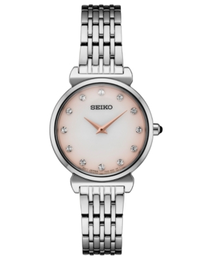 image of Seiko Women-s Crystals Stainless Steel Bracelet Watch 29.6mm