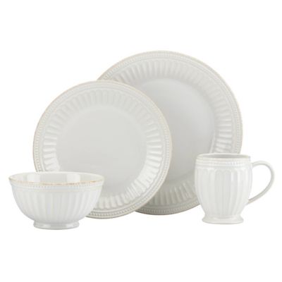 French Perle Groove Dessert Plates, Set of 4 – Lenox Corporation