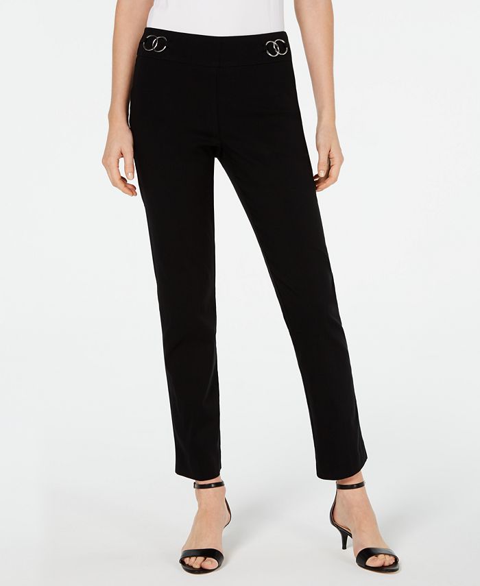 JM Collection O-Ring Pull-On Pants, Created for Macy's & Reviews ...