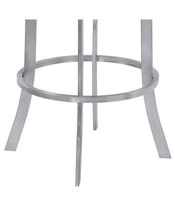 Armen Living - Prinz 30" Swivel Barstool, Quick Ship