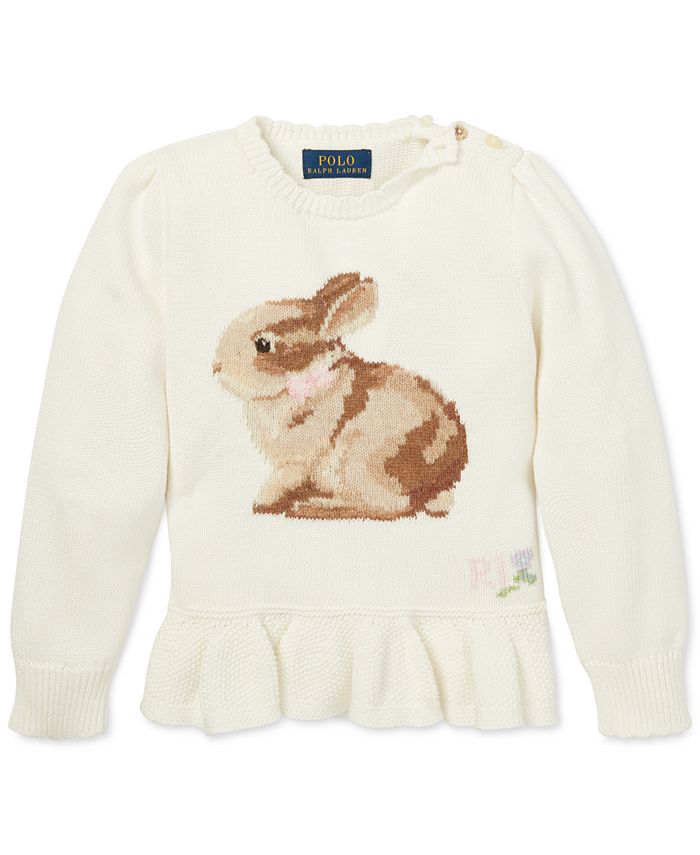 Polo Ralph Lauren Toddler Girls Intarsia-Knit Sweater & Reviews ...