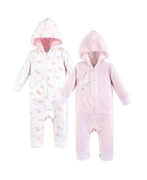 Yoga Sprout Baby Girls and Baby Boys Fleece Union Suit/Coveralls Sleep and Play 2-Pack