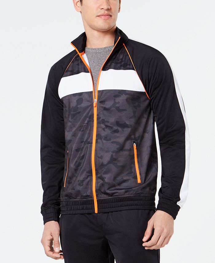 Ideology Men's Camo Colorblocked Track Jacket, Created for Macy's Macy's