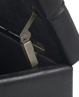 Harrison Traditional Square Coffee Table Storage Ottoman