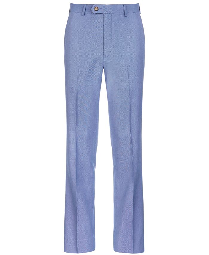 Lauren Ralph Lauren Big Boys Stretch Blue Suit Pants - Macy's