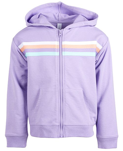 Ideology Toddler Girls Striped ZipUp Hoodie, Created for Macy's