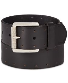 Tommy Hilfiger Men's Perforated Casual Leather Belt