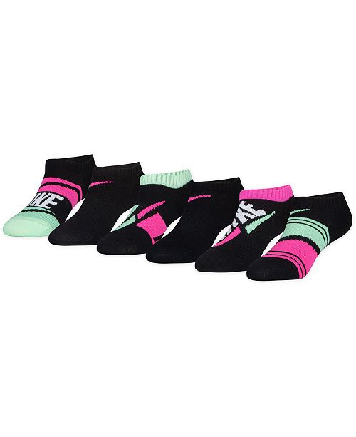 Jordan Nike Little Girls 6 Pack No Show Athletic Socks Reviews